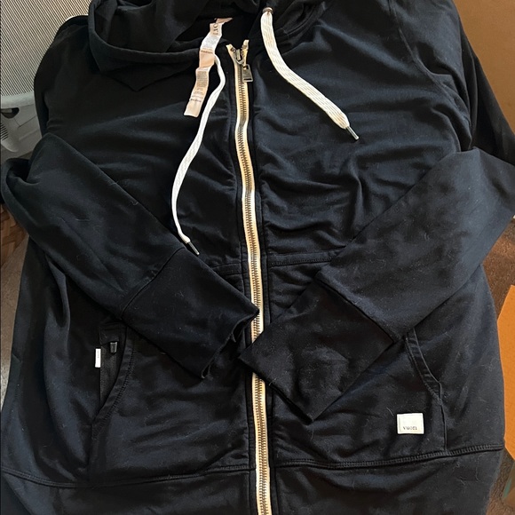 Vuori Black Halo DreamKnit Zip-Up Hoodie Sweatshirt Size M Like New - Picture 2 of 5